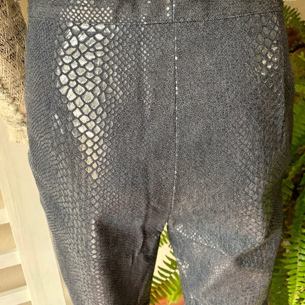 Nwot, Etcetera Python Scale Denim Pants - image 6